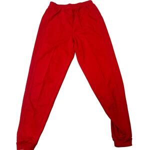 Vintage Blast Jogger Sweatpants Womens Small Red Diamond Pattern Side Panel Y2K